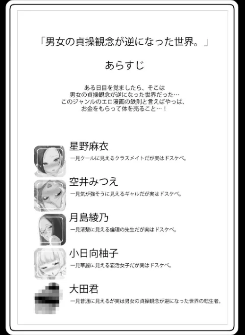 男女の貞操観念が逆になった世界。新装版/じぇいく/2026-02-02【b064bcmcm03065】 試し読みサンプル 4ページ目