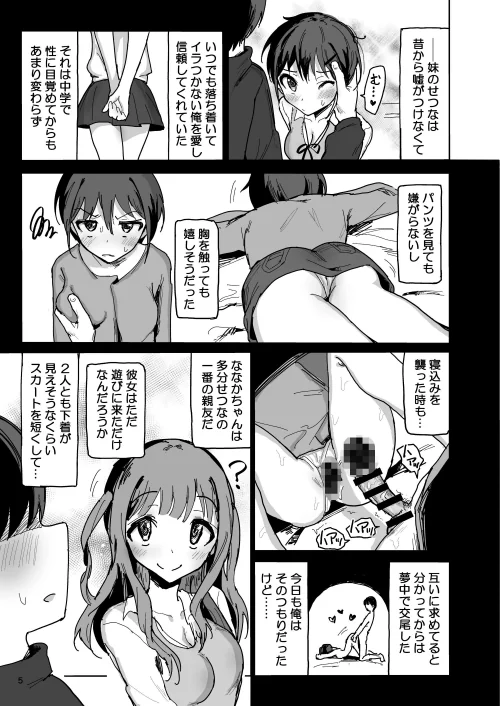 【18禁】絶倫兄妹とドスケベ友達の孕ませ3Pイキまくり!/ノジ/2024-05-31【s436asnph00579】 試し読みサンプル 4ページ目