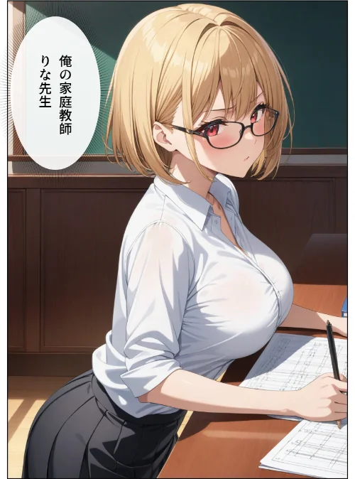 巨乳眼鏡家庭教師 快楽堕ちしたので中出ししてあげた【モザイク版】/憧れ委員会/2026-06-10【s886atrlw00069】 試し読みサンプル 2ページ目